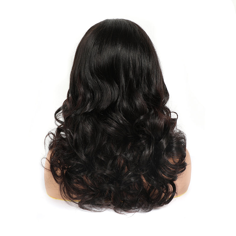 Short Lace Front  Wigs 16 Inch Body Wave Wig Transparent Lace BOB Wig 200% Density