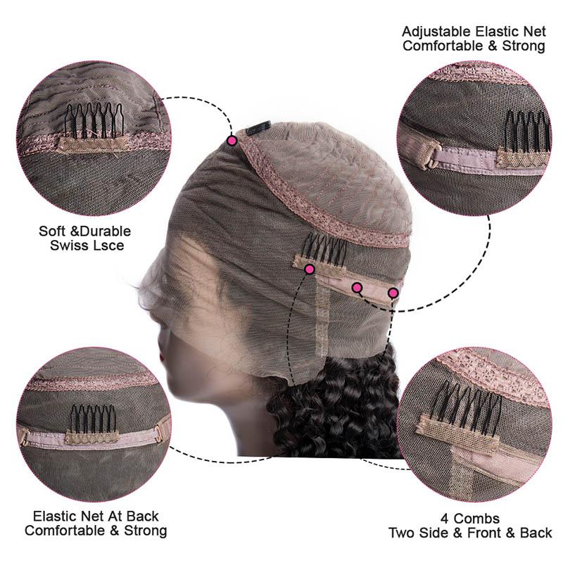 360 Wigs Brazilian Body Wave Real Human Hair Remy Hair Wigs 26 Inch