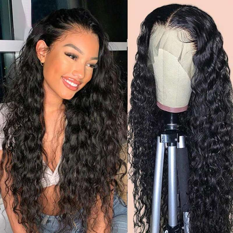 150 Density Water Wave 360 Lace Wigs Remy Human Hair Wigs For Black Women