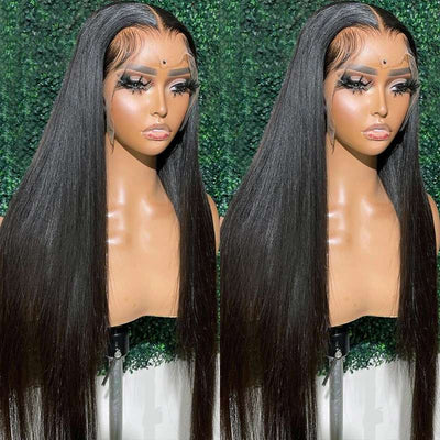 Transparent Lace Wigs Straight Hair 13x4 Lace Frontal Wigs 180 Density
