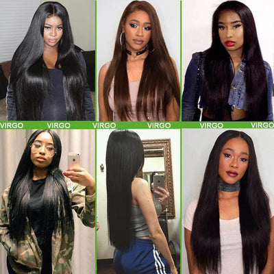  Malaysian Straight 360 Lace Frontal Wigs Virgin Remy Human Hair Lace Front Wigs With Baby Hair for Sale-customer show